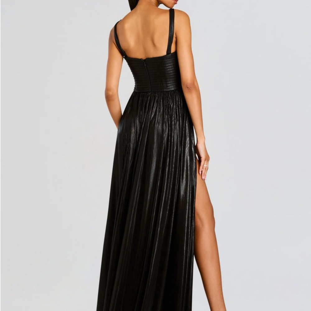 Retrofete Yvonne Shimmering Black Dress - Picture 3 of 6